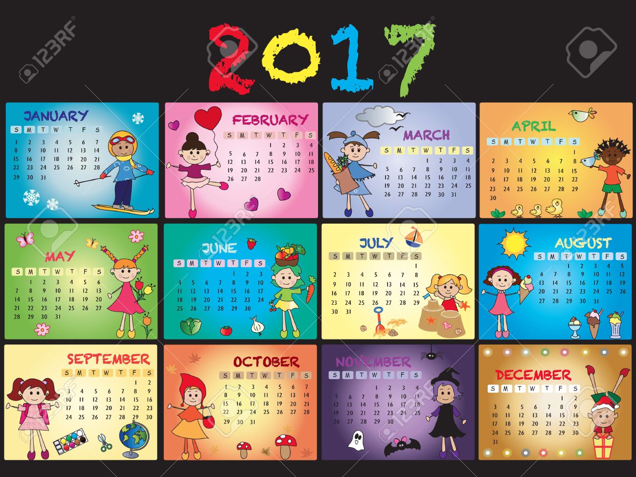 annual calendar template