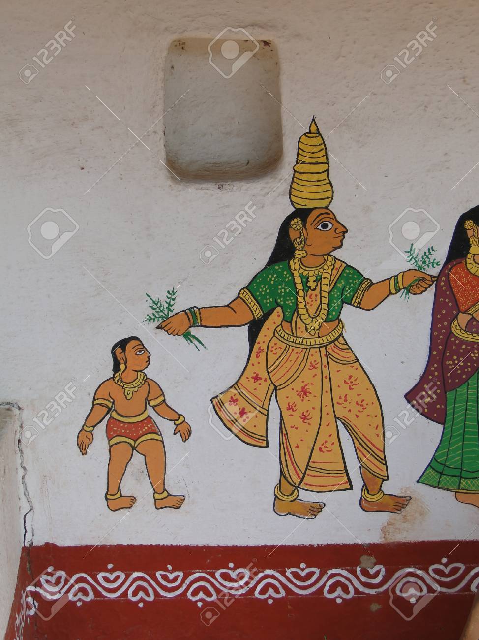 Hyderabad India 23 De Noviembre De 2009 Disenos Tribales