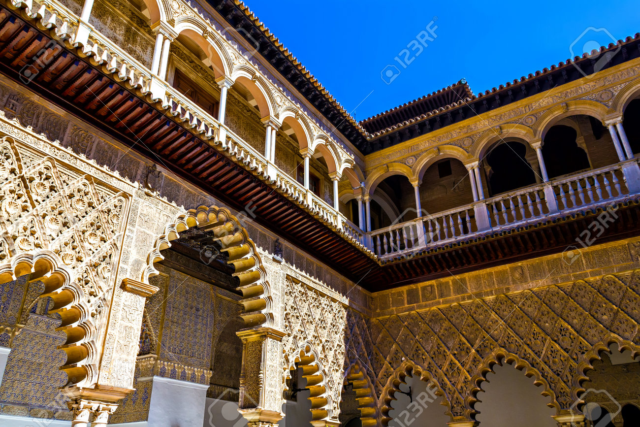 セビリア アンダルシア州 スペインのカトリック両王のアルカサル の写真素材 画像素材 Image