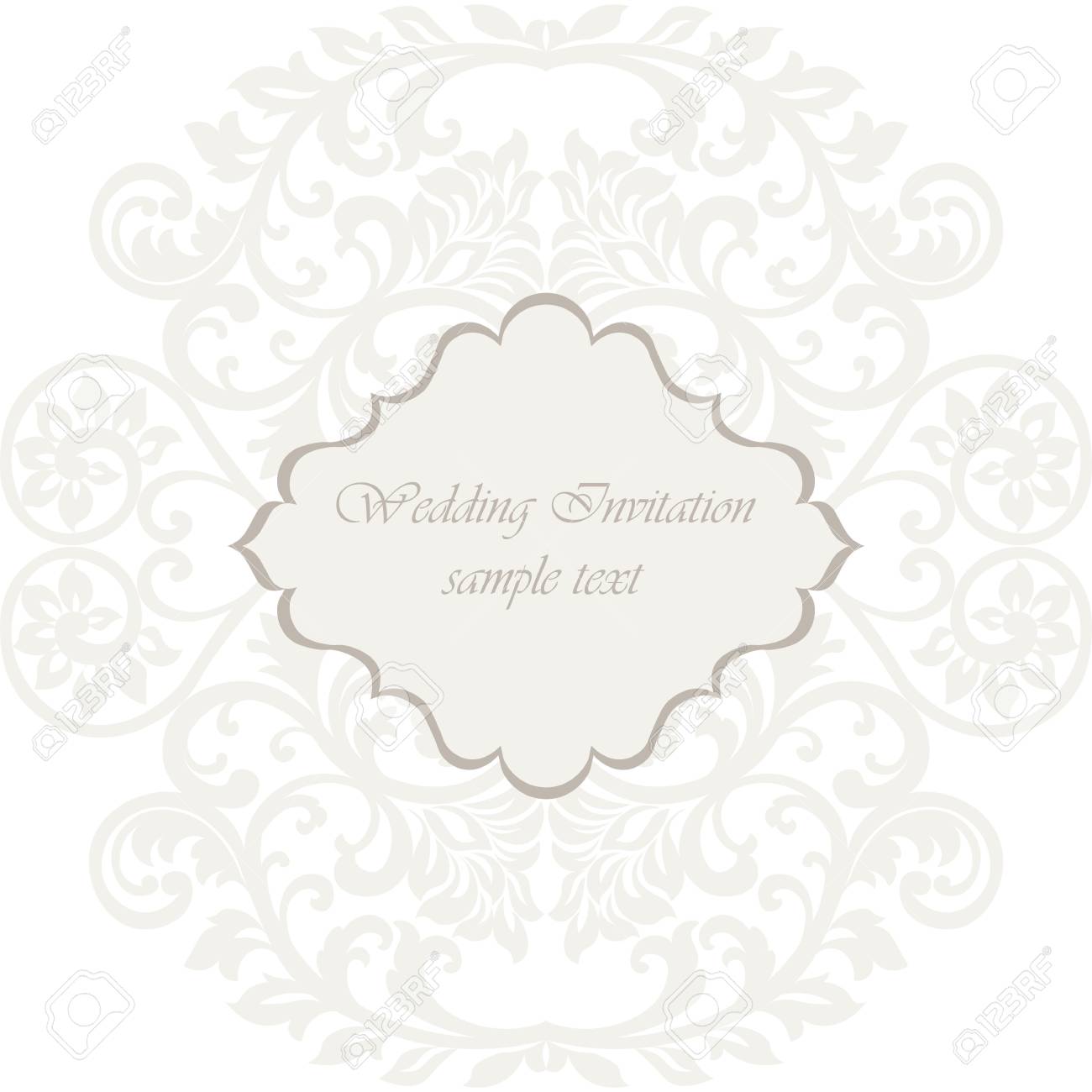 Vettoriale Carta Di Pizzo Nuziale Elegante Cornice Di Pizzo Biglietto Di Auguri Vettoriale O Invito Modello Per Matrimonio Invito O Biglietto Di Auguri Image