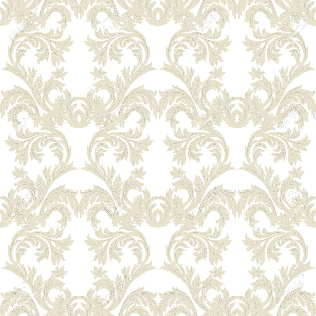 Damask 8x10 FT Photo Backdrops,Ornamental Symmetric Antique Motif with Classical Elements Baroque Swirls Curves Background for Party Home Decor Outdoorsy Theme Vinyl Shoot Props Cream Sepia