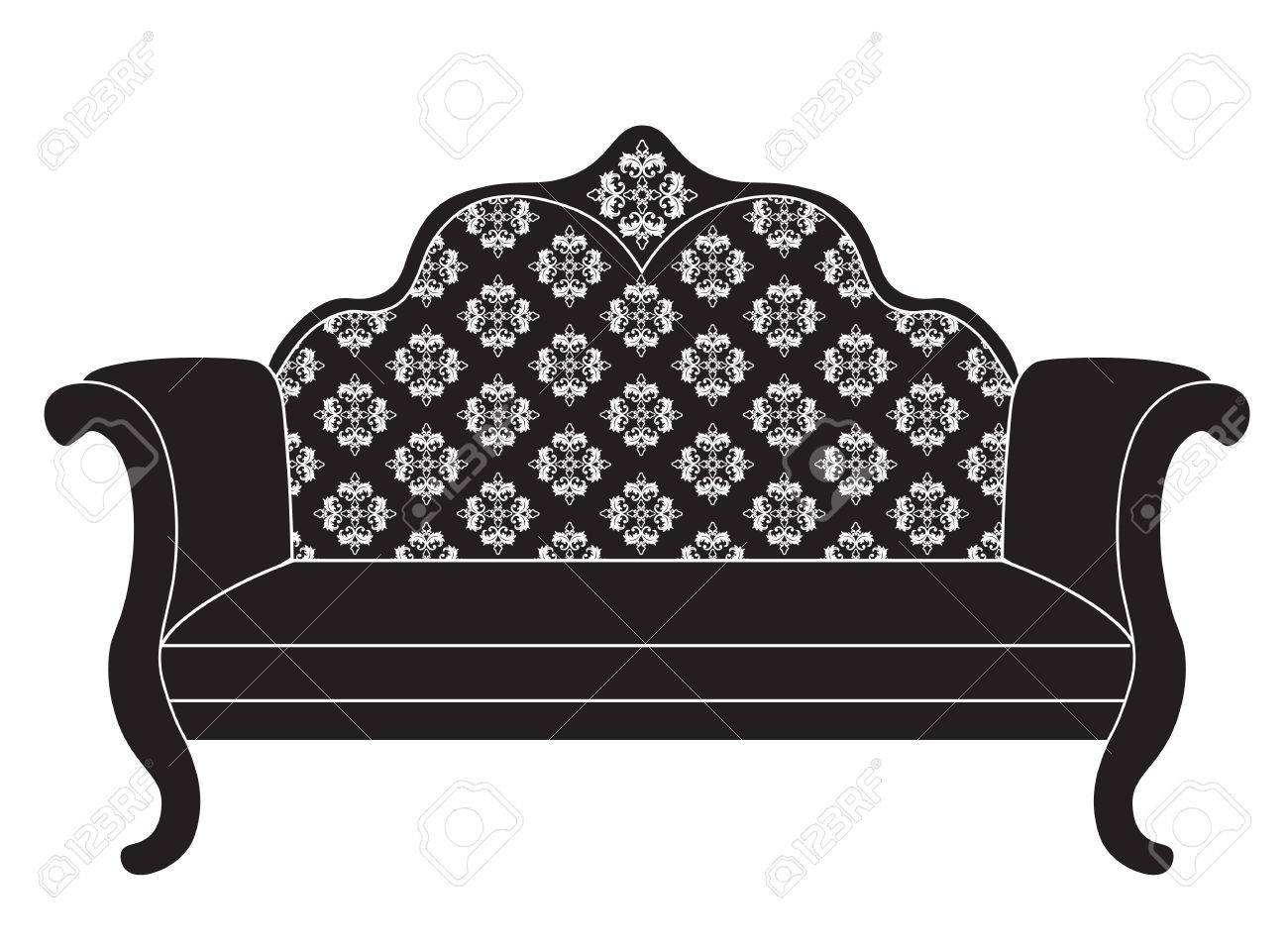 Vintage Upholstered Sofa Luxury Rich Carved Ornaments Furniture