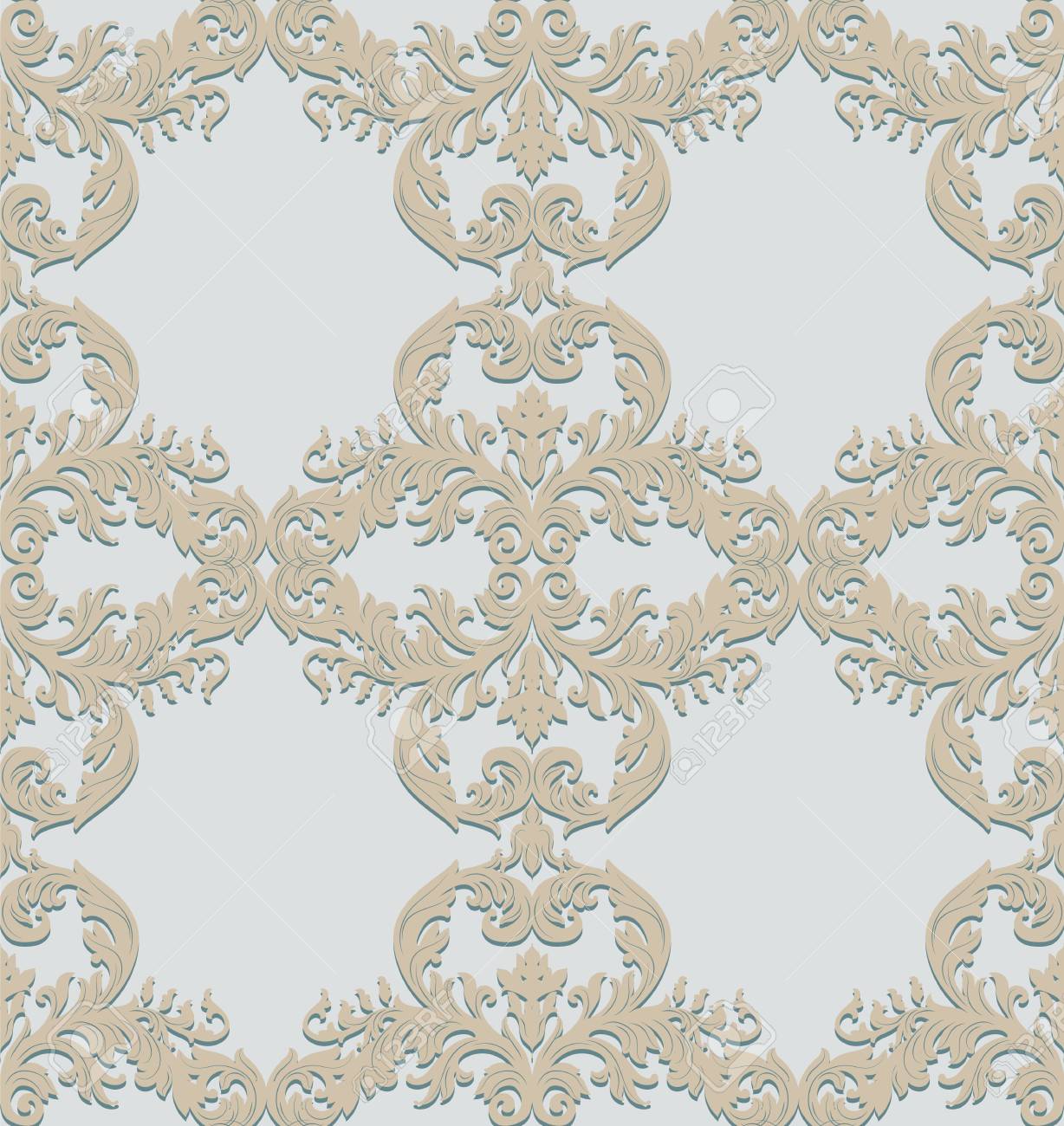 Vintage baroque ornament. Retro pattern antique style. Luxury..