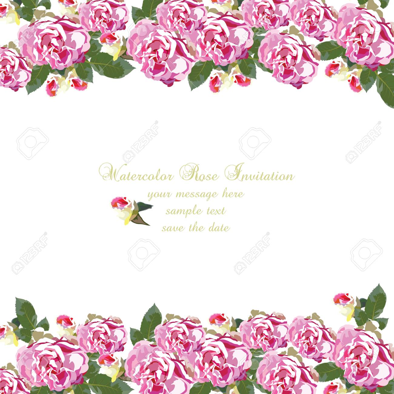 Carte De Fleurs De Geranium Aquarelle Bordure Florale Pour Cartes De Voeux De Fond Invitations Mariages Anniversaire Saint Valentin Fete Des Meres Clip Art Libres De Droits Vecteurs Et Illustration Image