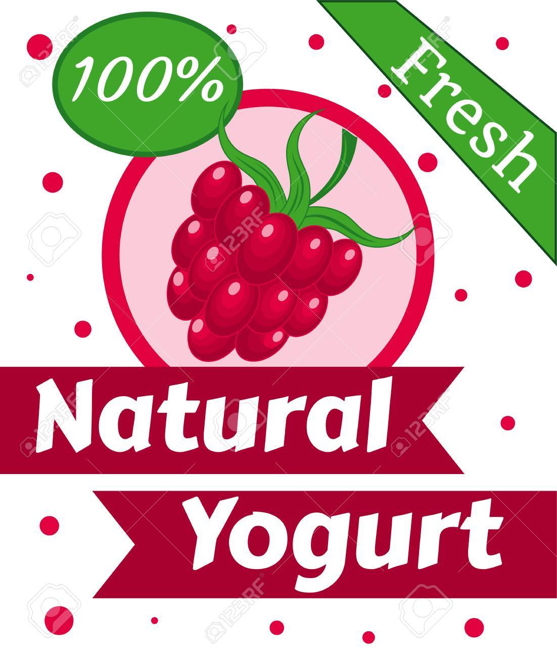 天然果実ヨーグルト ベクトル ジュースのスプラッシュを削除します 包装デザイン テンプレートです フルーツ ポット パック バイオ新鮮なイラストのイラスト素材 ベクタ Image
