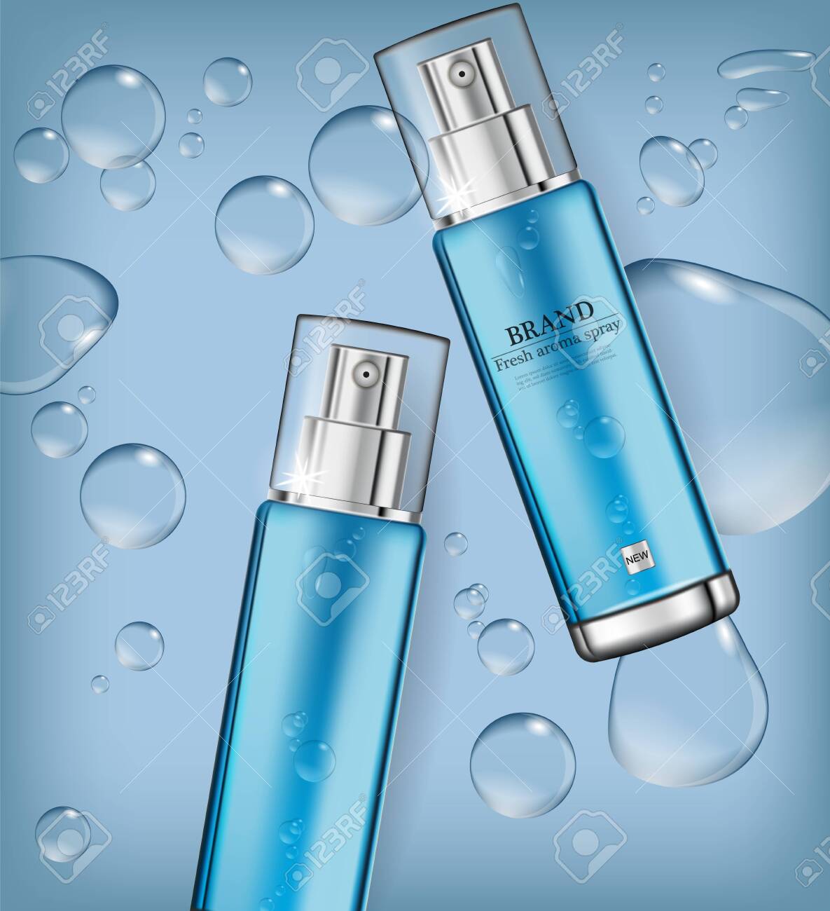 Download Cosmetics Spray Water Moisturizer Hydration Vector Realistic Royalty Free Cliparts Vectors And Stock Illustration Image 122391322