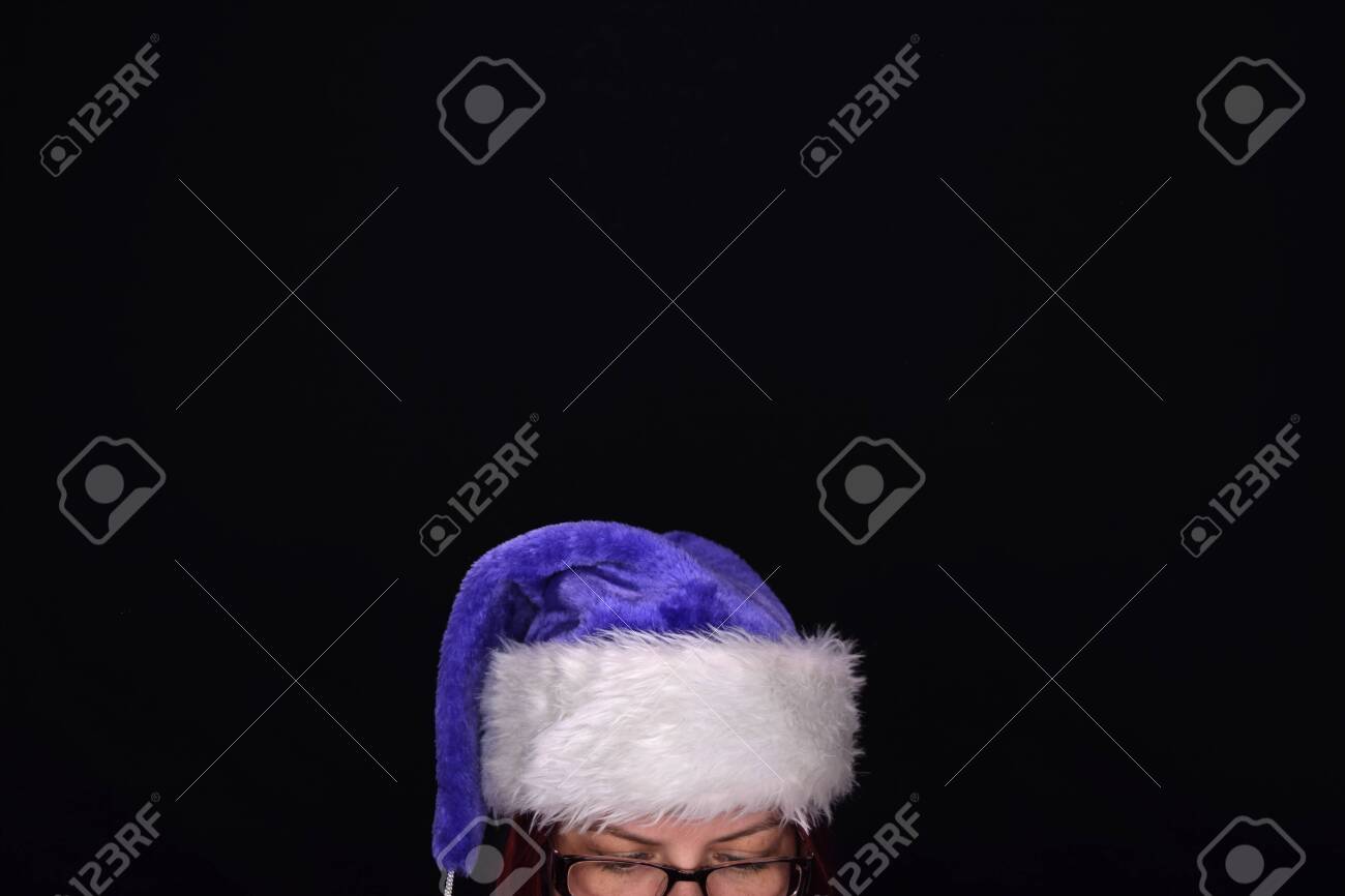 purple santa hat