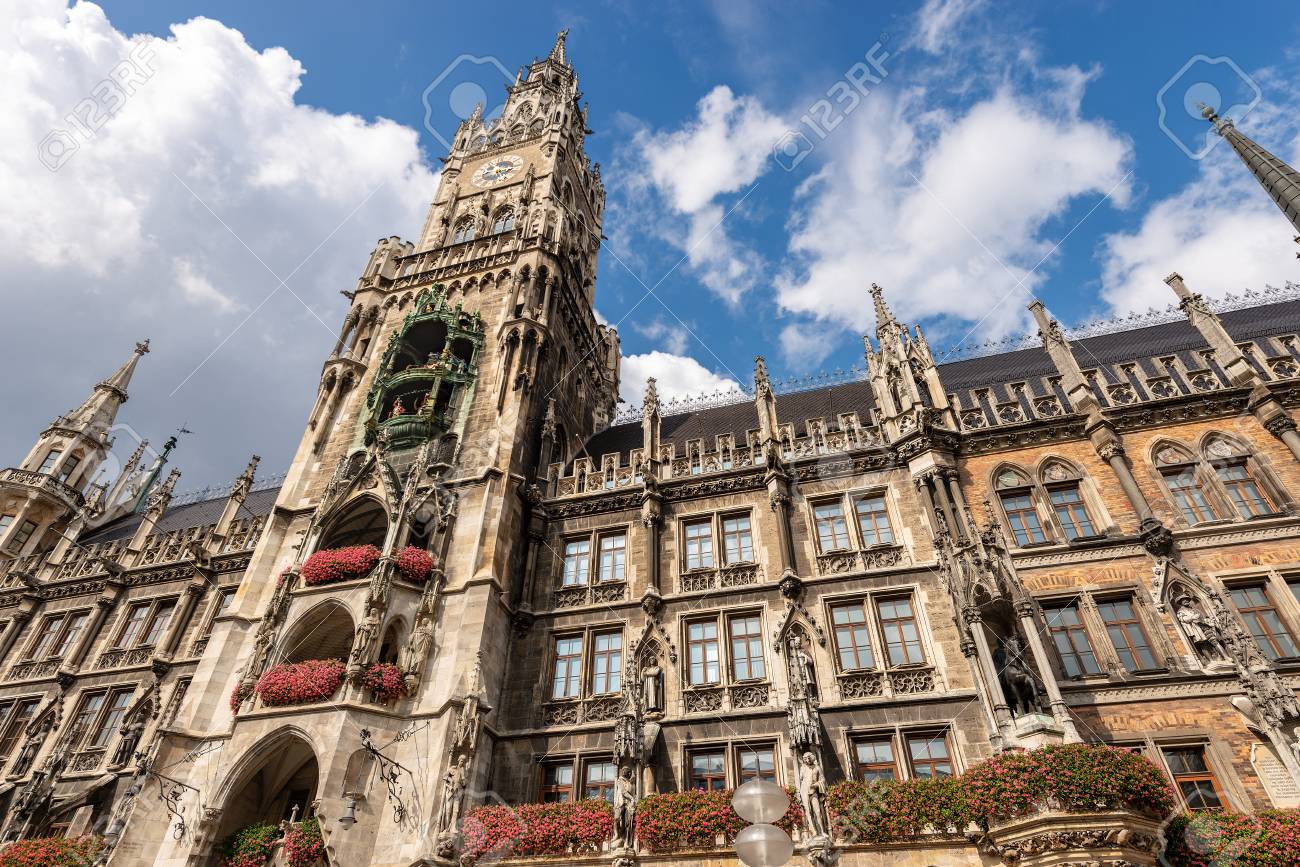 The Neue Rathaus Of Munich New Town Hall Xix Century Neo Gothic Stock Photo Picture And Royalty Free Image Image 109720684
