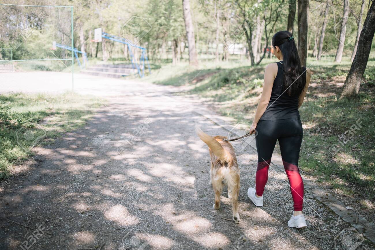 https://previews.123rf.com/images/catalinstoica/catalinstoica2006/catalinstoica200600573/148822411-young-woman-walking-with-dog-on-path-in-park-back-of-girl-and-dog-walking-on-a-park-road-in-hot.jpg