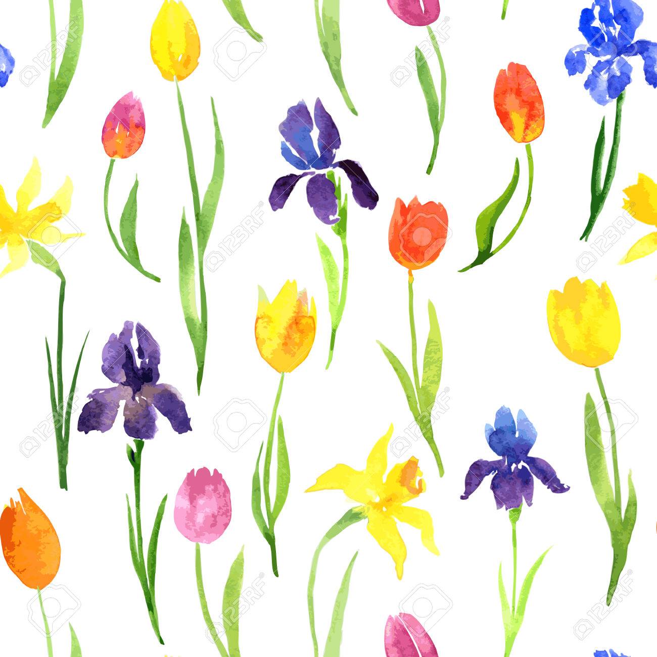 vector seamless pattern with