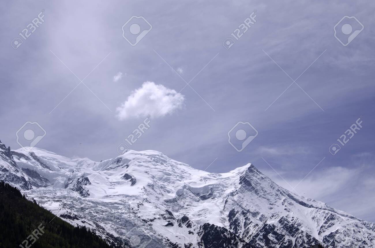 Air view. Chamonix. Mont Blanc. Mountain. - 128254338 Air view. Chamonix. Mont Blanc. Mountain. - 128254338