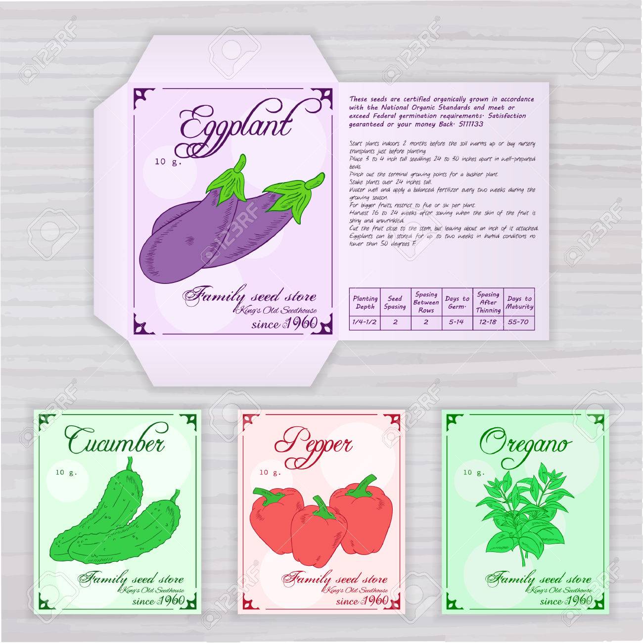 vector printable template of seed packet with impression, popularity and.. image about Printable Seed Packet known as vector printable template of seed packet with graphic, standing and..
