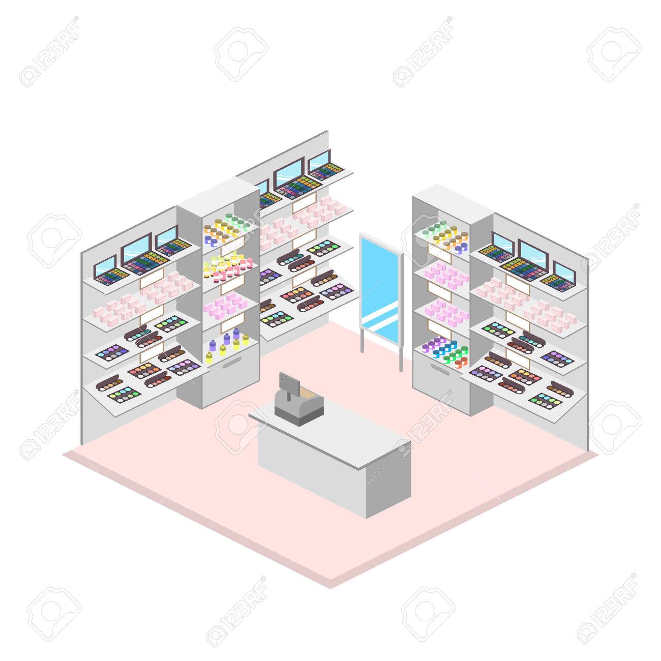 Diseño Isométrico Interior De La Tienda De Cosméticos Ilustraciones Svg, Vectoriales, Clip Art Vectorizado Libre De Derechos. Image 74548796. Diseño Isométrico Interior De La Tienda De Cosméticos Ilustraciones Svg, Vectoriales, Clip Art Vectorizado Libre De Derechos. Image 74548796.