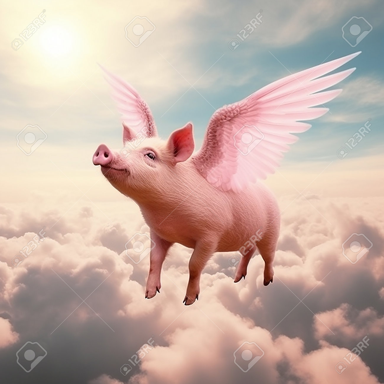 Cerdo Con Globos Volando Sudadera En Sudadera Cerdo Con Globos Diseño  Divertido, Algodón Cómodo Para Uso Diario Cerdo Con Globos Volando Sudadera  De