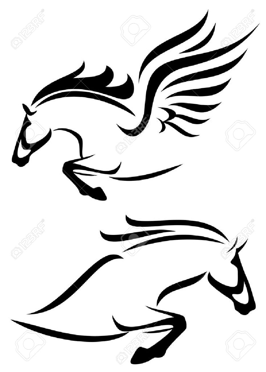 horse outlines