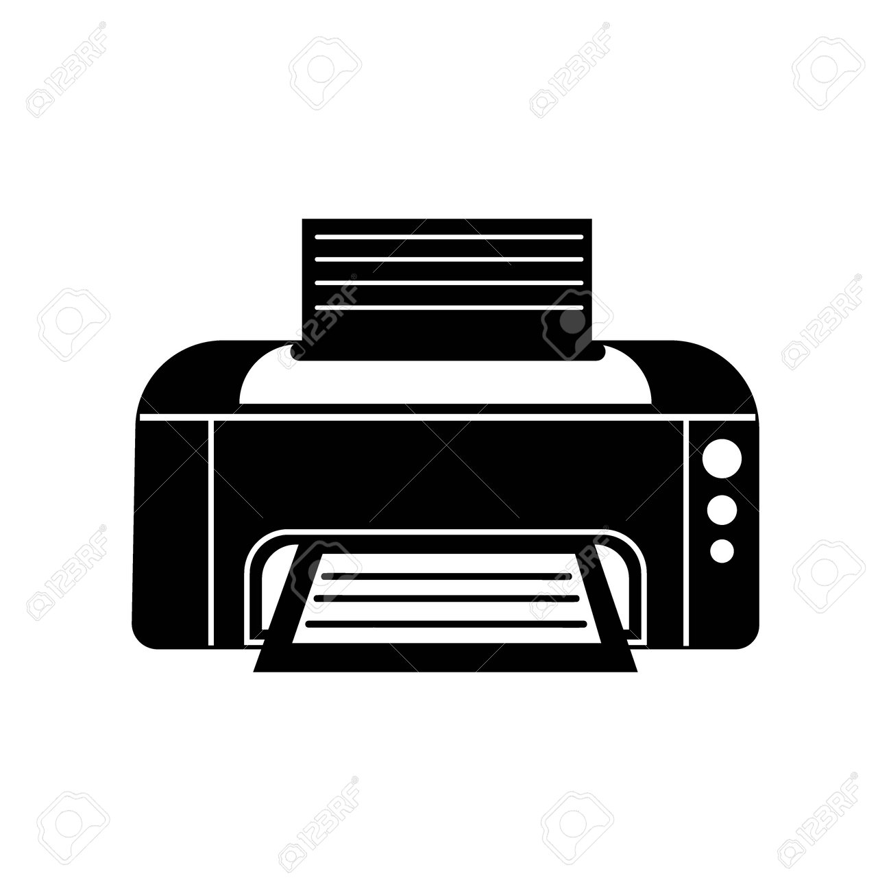 Printer Machine Icon Logo Vector Design Template Royalty Free SVG,  Cliparts, Vectors, and Stock Illustration. Image 198198439., image size:1300x1300
