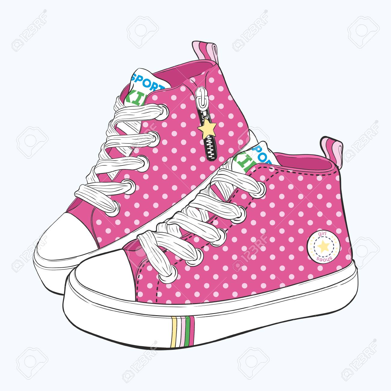 Children S Sneakers Set Design Variations Of Shoes For Girls Royalty Free Cliparts Vectors And Stock Illustration Image Children S Sneakers Set Design Variations Of Shoes For Girls Royalty Free Cliparts Vectors And Stock Illustration Image