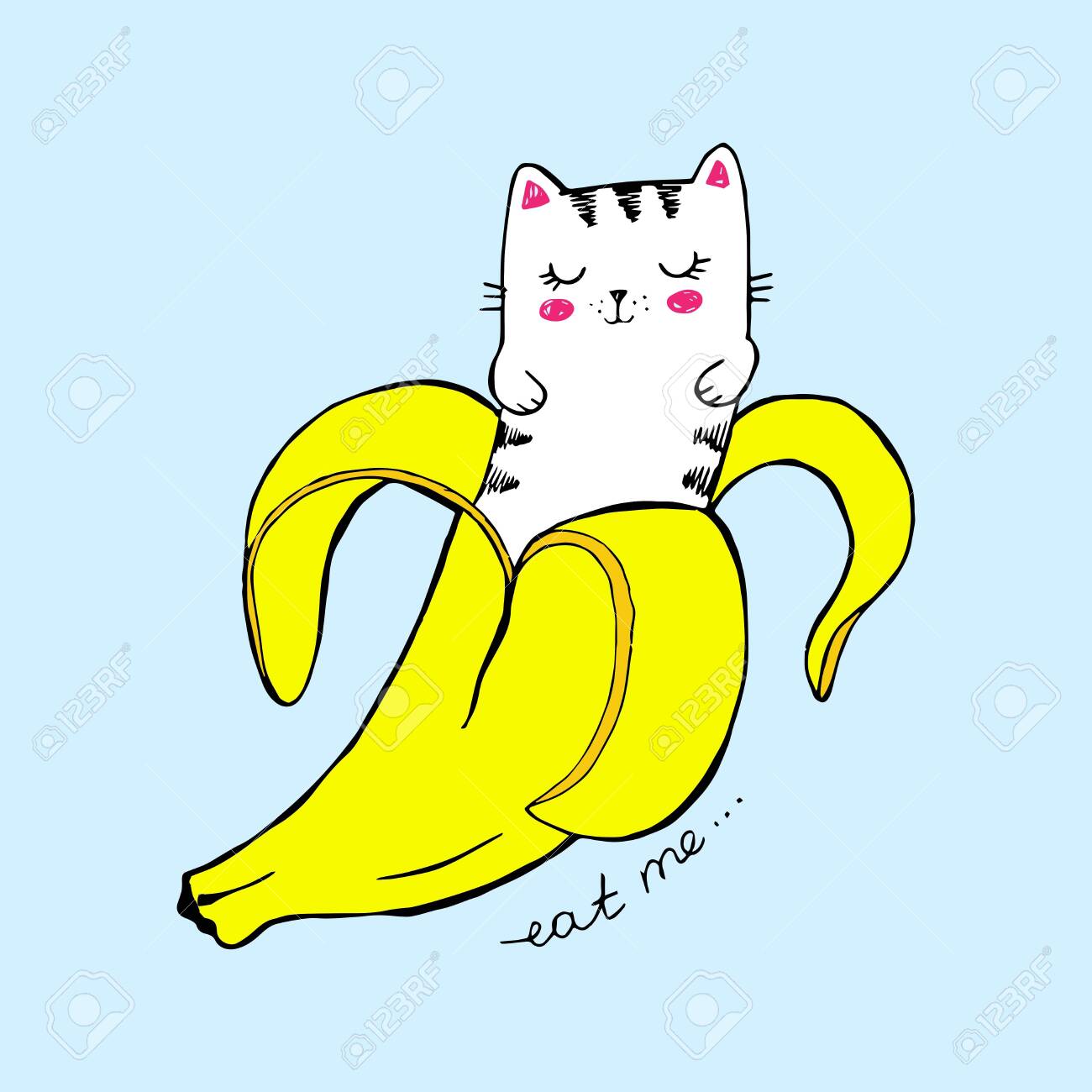 cute banana cat