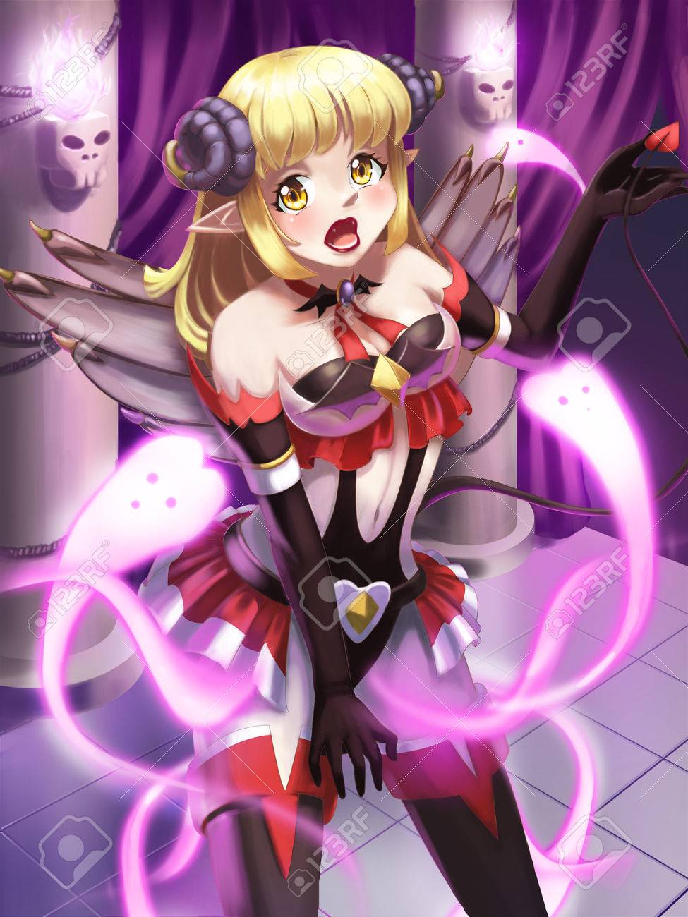 羊コスプレ少女 の写真素材 画像素材 Image