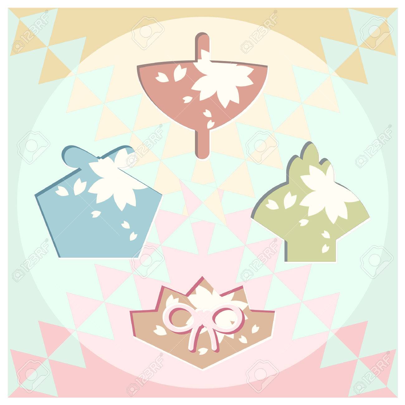 正月花のデザイン壁紙のイラスト素材 ベクタ Image