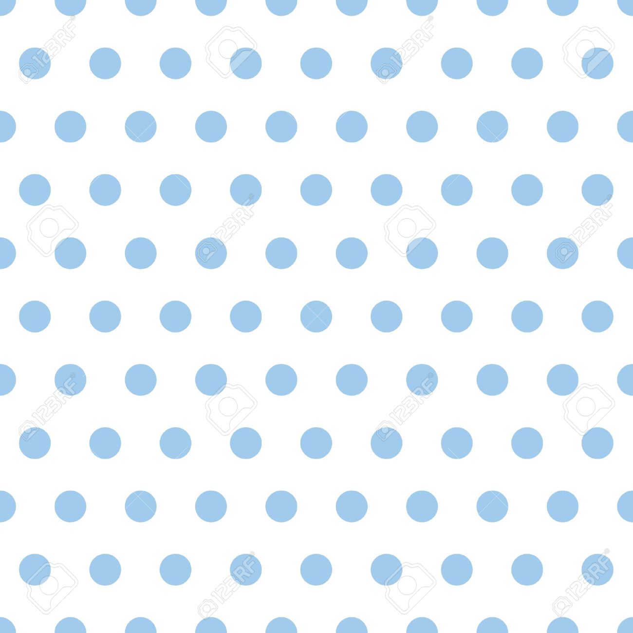 Illustration Of Small Light Blue Polka Dots On White Background