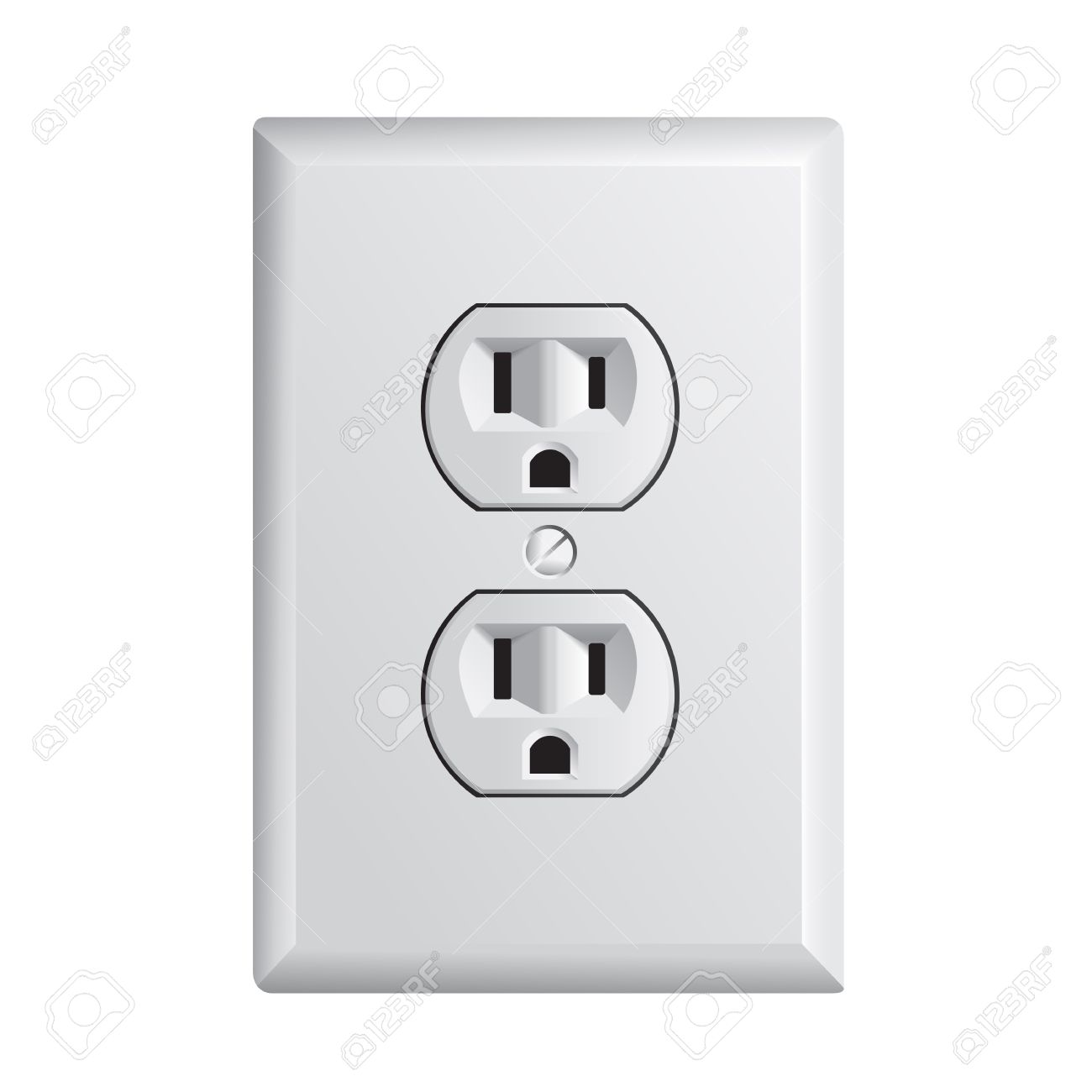 electrical outlet in the usa power socket royalty free cliparts