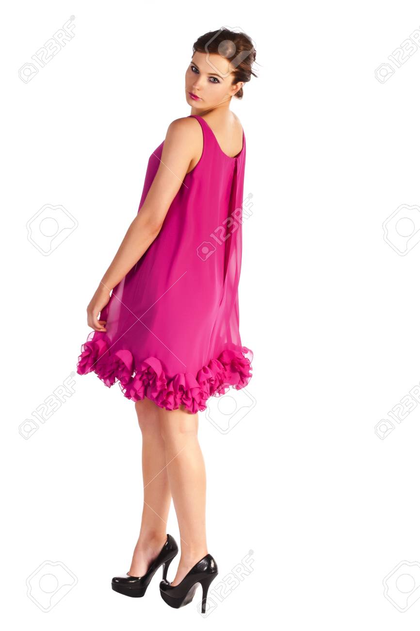 black shoes with pink dress