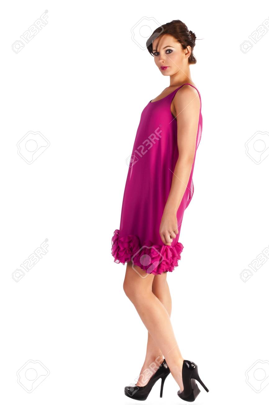 Rosa kleid schwarze schuhe Clearance