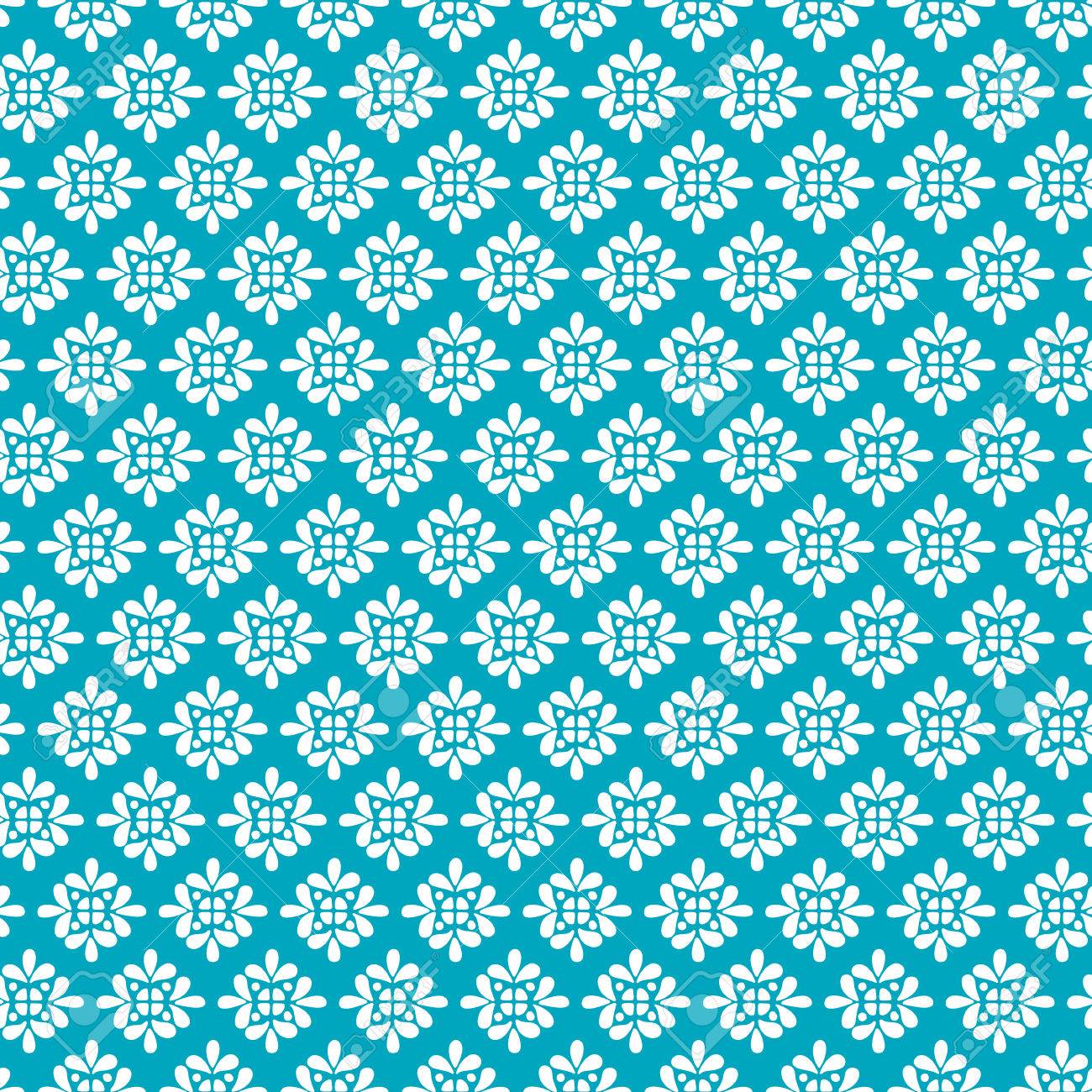 手描きのシームレスなパターン テキスタイル デザインの青と白のパターン ベクトルの図 のイラスト素材 ベクタ Image