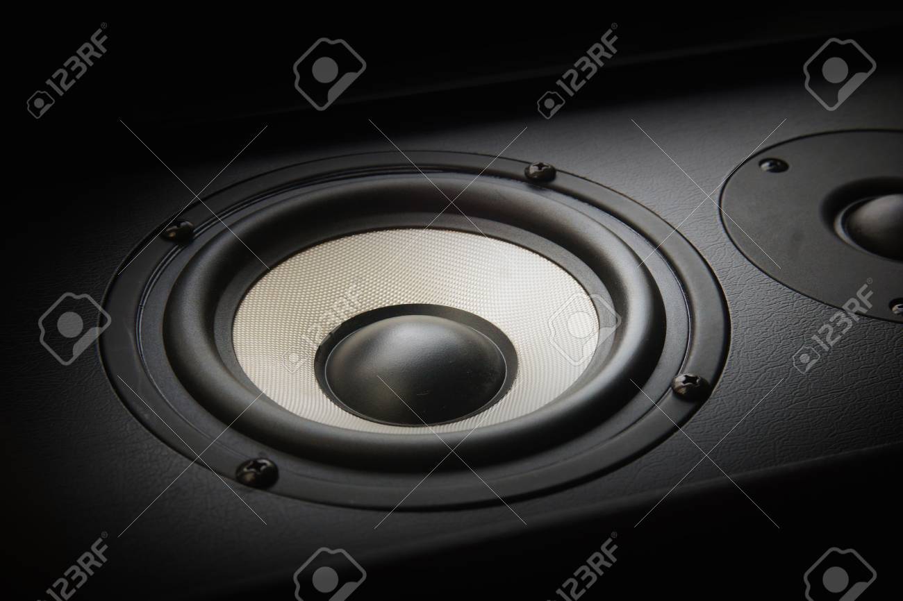 speaker vibrates with bass