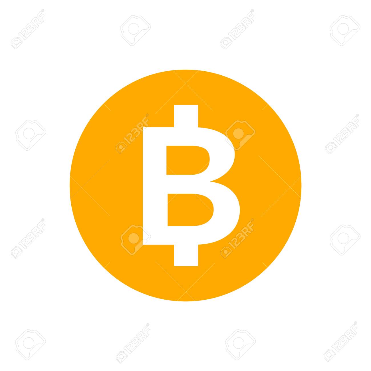 흰색에 고립 된 통화 돈 아이콘, 평면 아이콘 스타일에 대 한 Thb 동전 태국, 태국 토큰 돈 바트 기호 오렌지, 그림 돈 메달 태국  옐로우 골드 로열티 무료 사진, 그림, 이미지 그리고