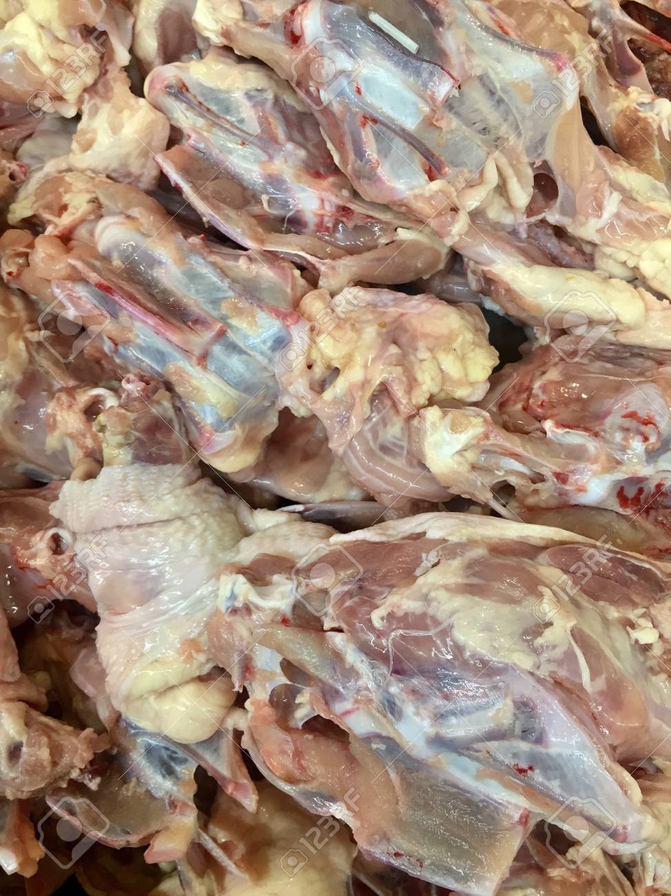 raw chicken bones