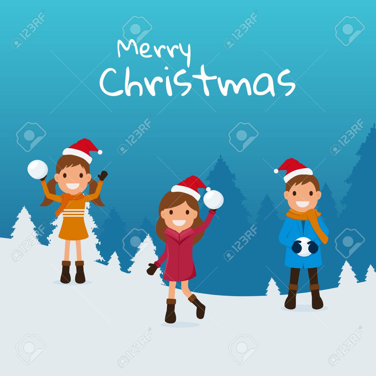 winter season cartoon pictures