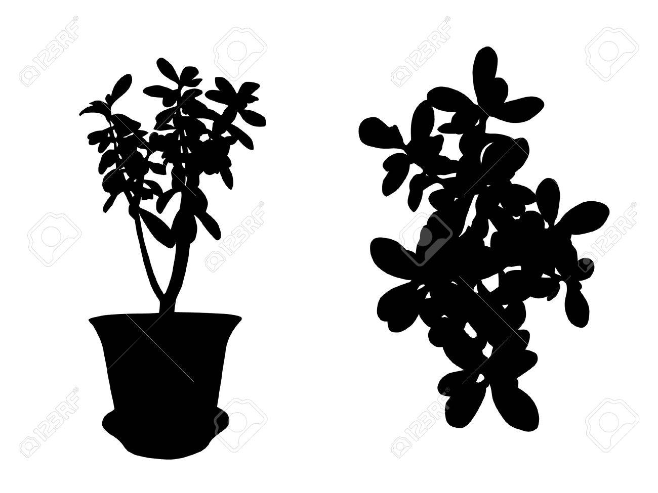 House Flower Silhouette Royalty Free Cliparts Vectors And Stock