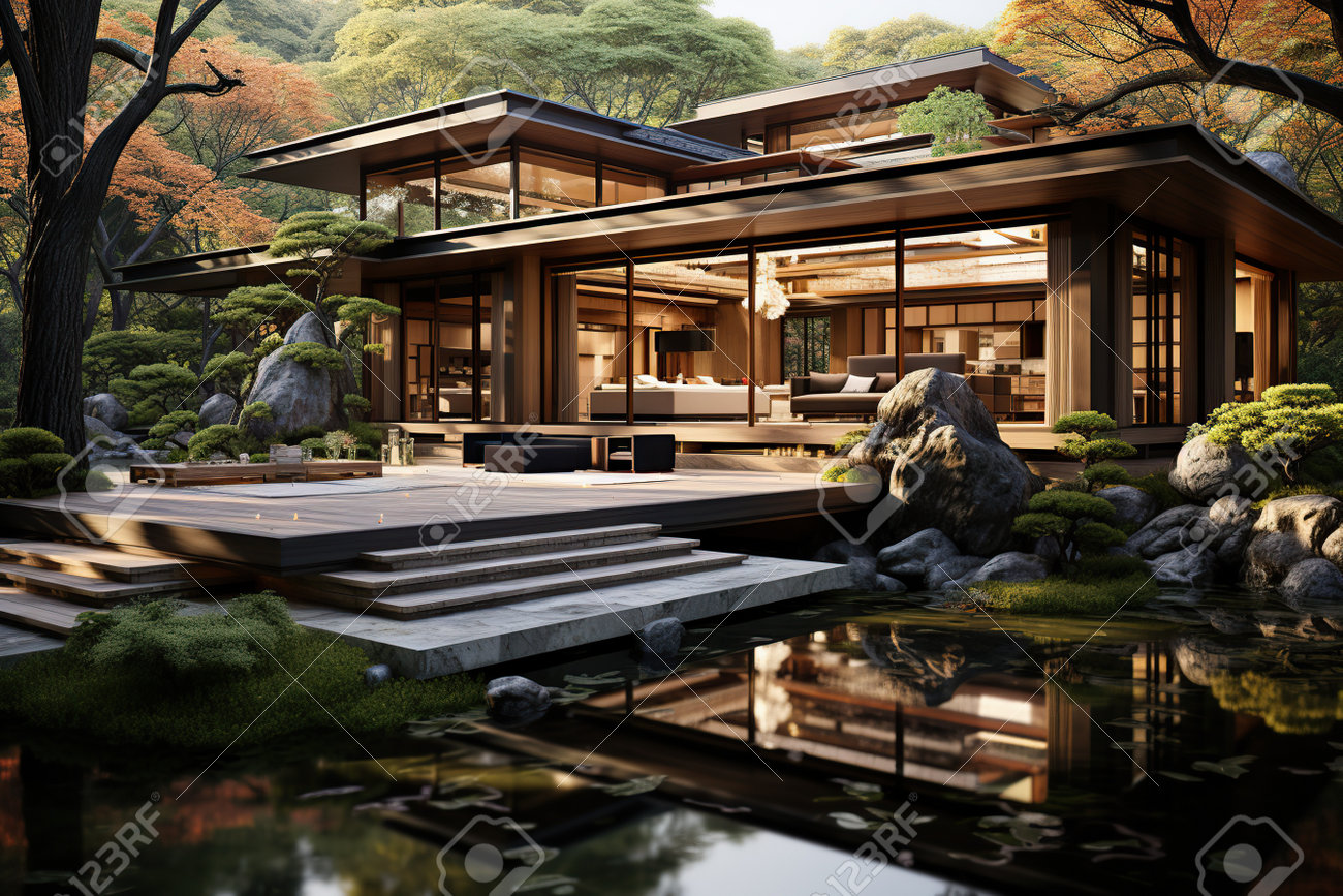 Design A Modern Japanese-style Home With Clean Lines, Traditional ...