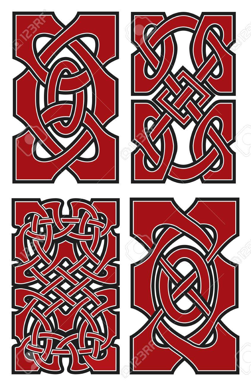 set of vector ancient celtic design elements royalty free svg cliparts vectors and stock illustration image 16361798