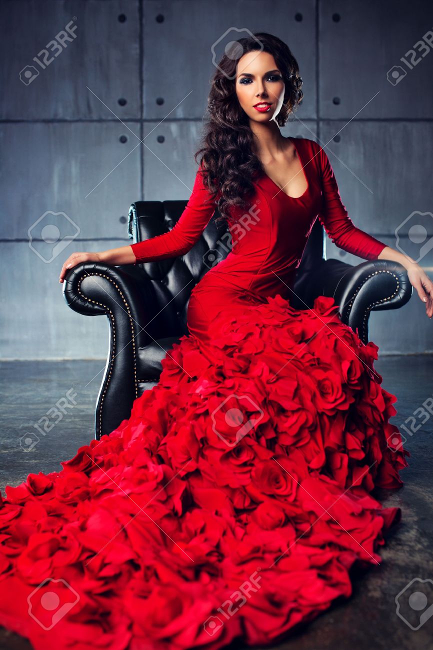 Long Red Dress