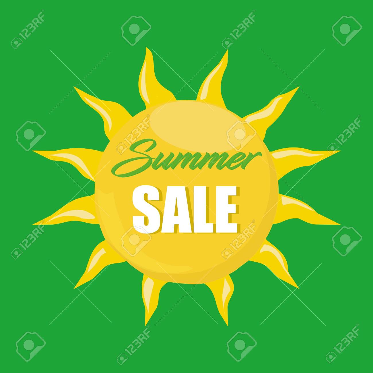 Summer sale banner. Design for banner, flyer, invitation, poster, web site or greeting card. - 146957669 Summer sale banner. Design for banner, flyer, invitation, poster, web site or greeting card. - 146957669