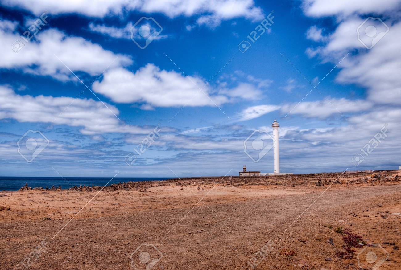 Faro De Pechiguera Lighthouse In Playa Blanca
