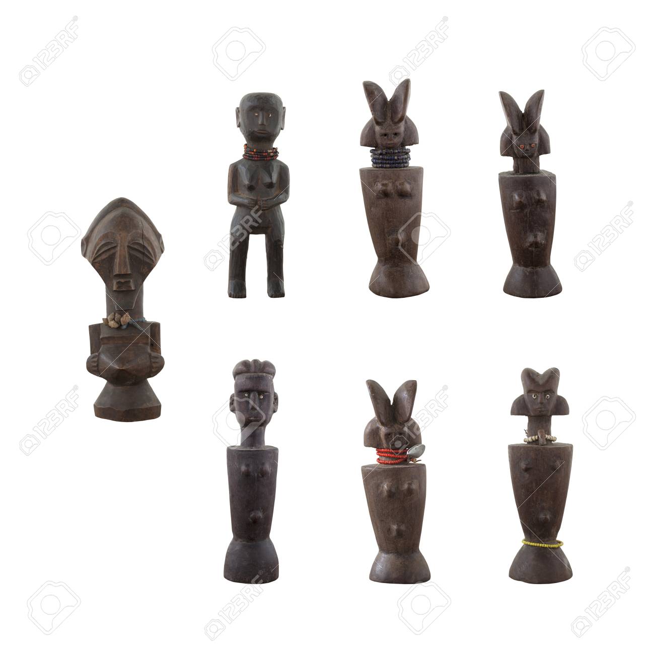 muñecas de madera antiguas