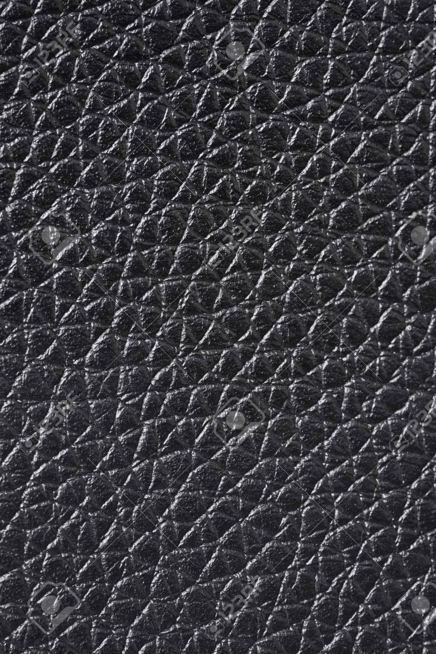 Black Leather Skin Texture Stock Photo 
