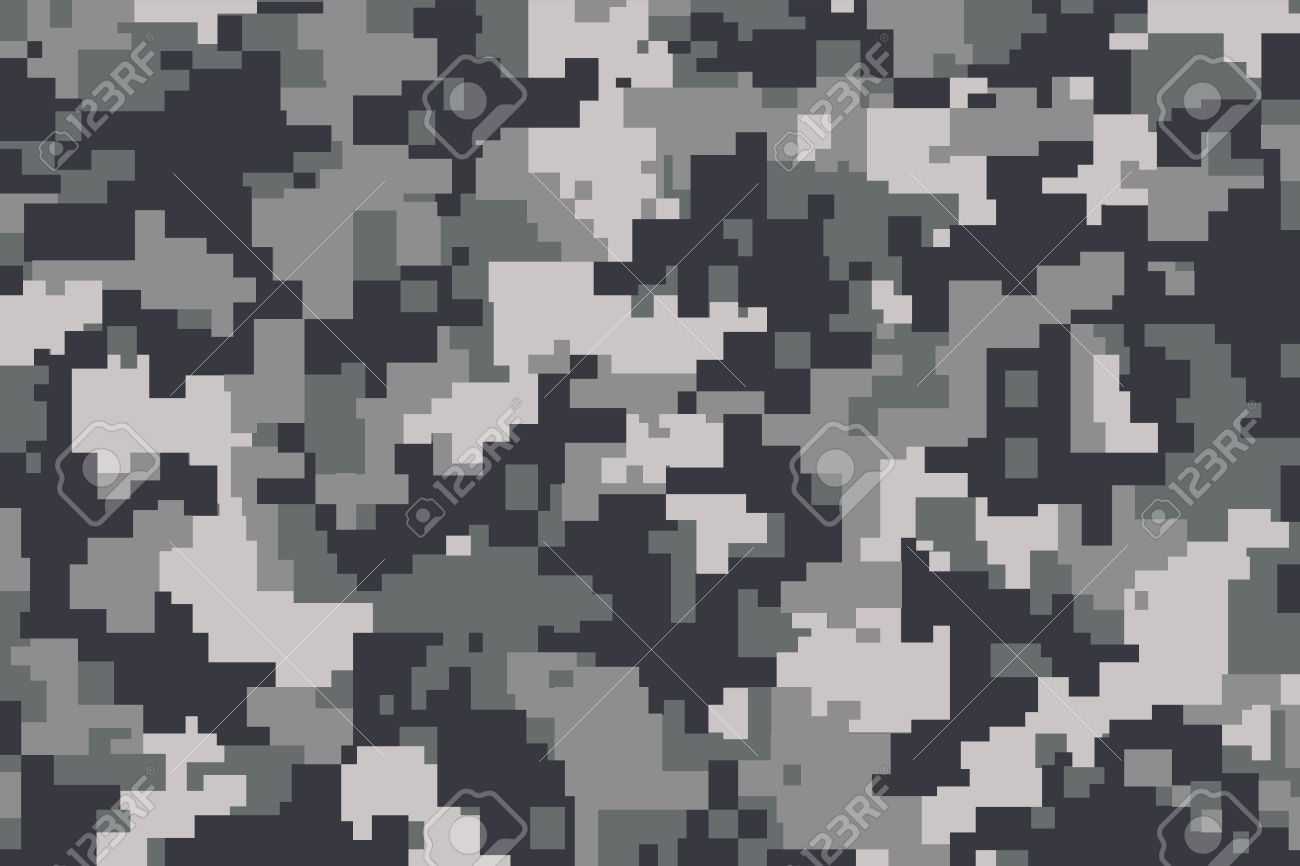 vector background of grey digital camoflage pattern royalty free