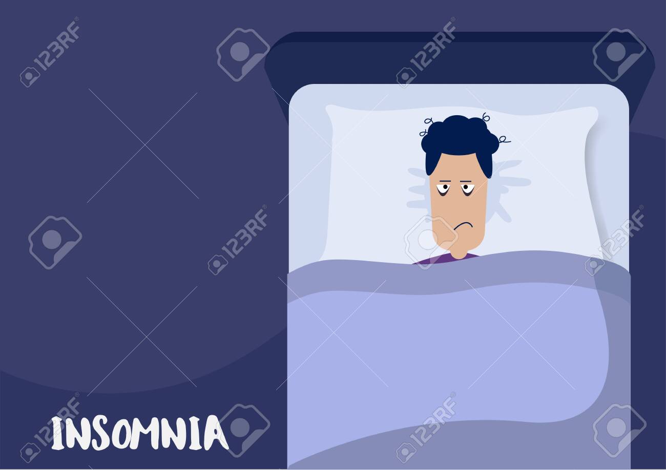 Flat Layer Cartoon Of Sleepless Man Who Suffer From Insomnia Royalty Free SVG, Cliparts, Vectors, And Stock Illustration. Image 143584232. Flat Layer Cartoon Of Sleepless Man Who Suffer From Insomnia Royalty Free SVG, Cliparts, Vectors, And Stock Illustration. Image 143584232.