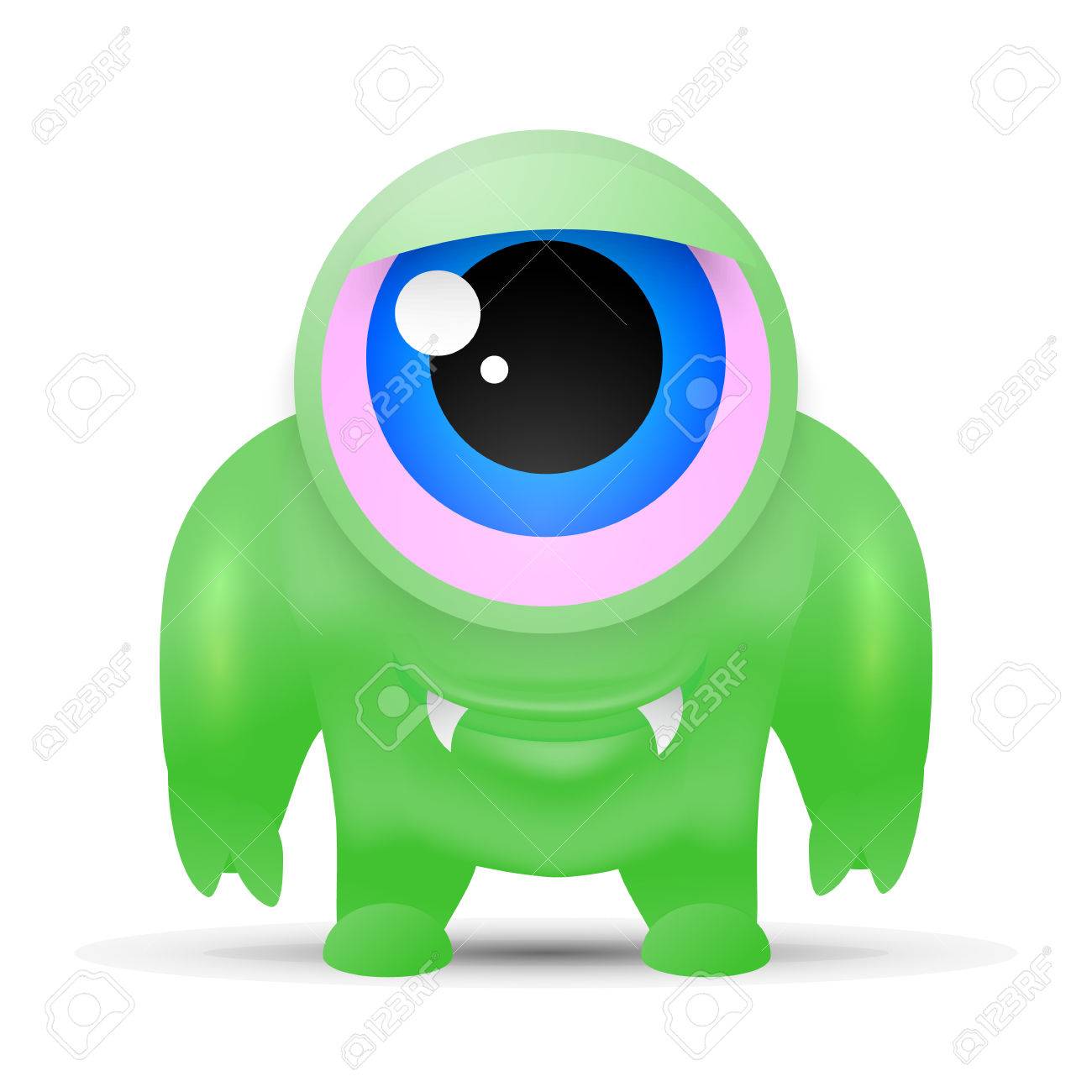 alien monster vector green cartoon monster green creature vector