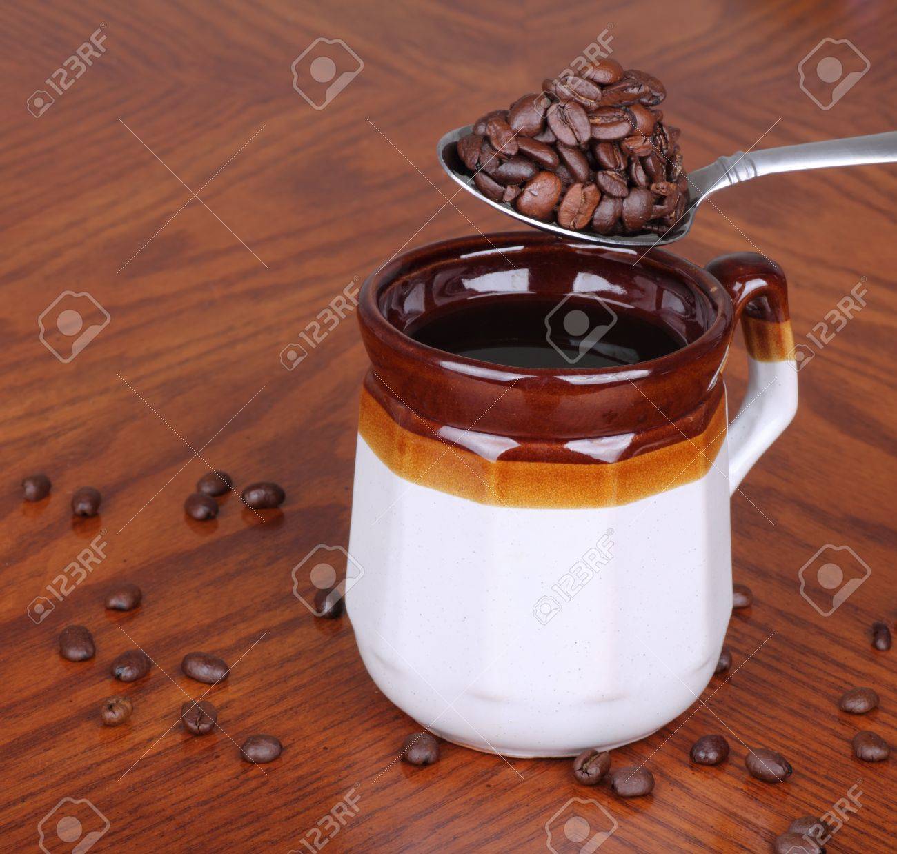 heaping spoonful of coffee