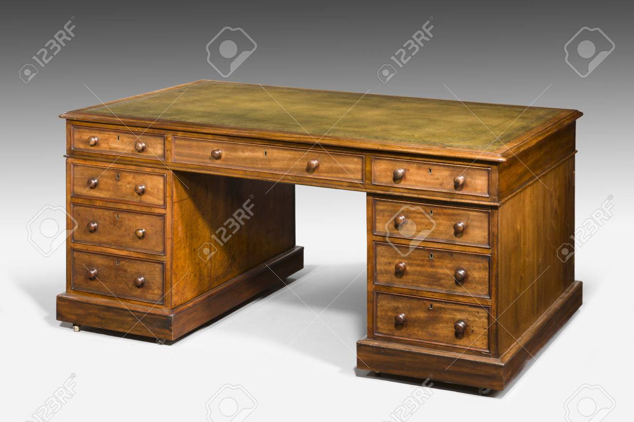 Antique Gentlemans Partners Desk Leather Top Stock Photo, Picture Antique gentlemans partners desk leather top Stock Photo - 44140540 - Antique Gentlemans Partners Desk Leather Top Stock Photo, Picture