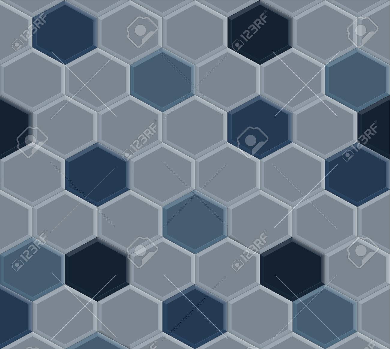 六角形青舗装タイル パターンの背景 イラスト デザインの古いスタイル のイラスト素材 ベクタ Image 6924