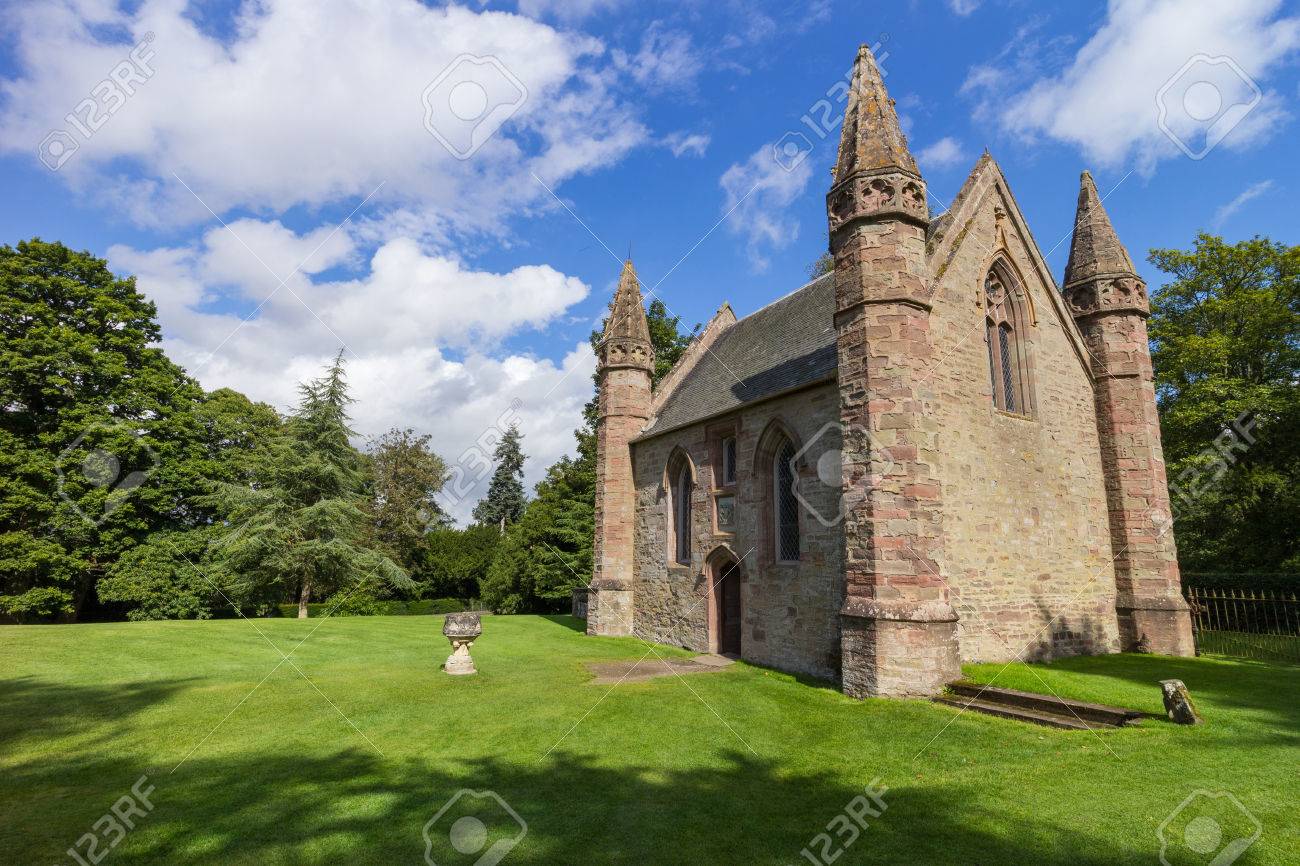 Chapel on Moot Hill, next to famous Scone Palace, where all Scottish kings and queens have been crowned at the Stone of Destiny - 31516463 Chapel on Moot Hill, next to famous Scone Palace, where all Scottish kings and queens have been crowned at the Stone of Destiny - 31516463