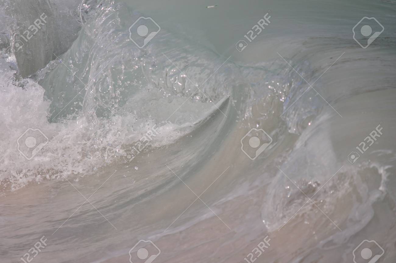 surf wave barrell curling before crashing stock photo picture and
