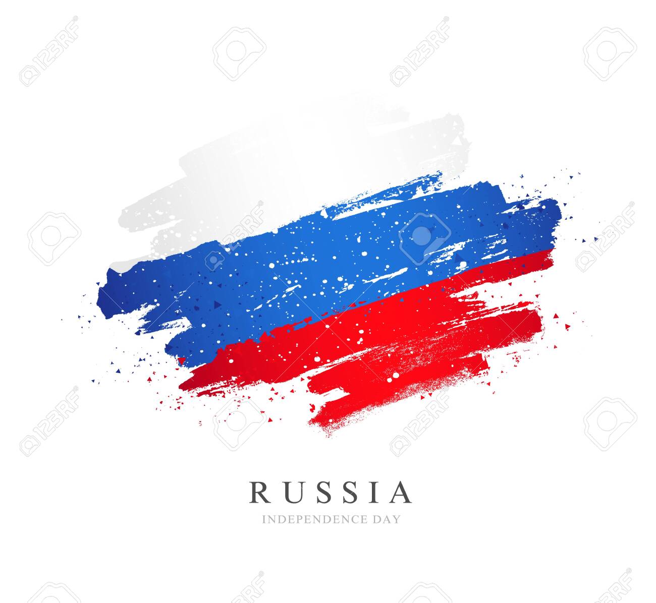 Russian Flag Vector Illustration On White Background Brush Royalty Free Cliparts Vectors And Stock Illustration Image 122923859